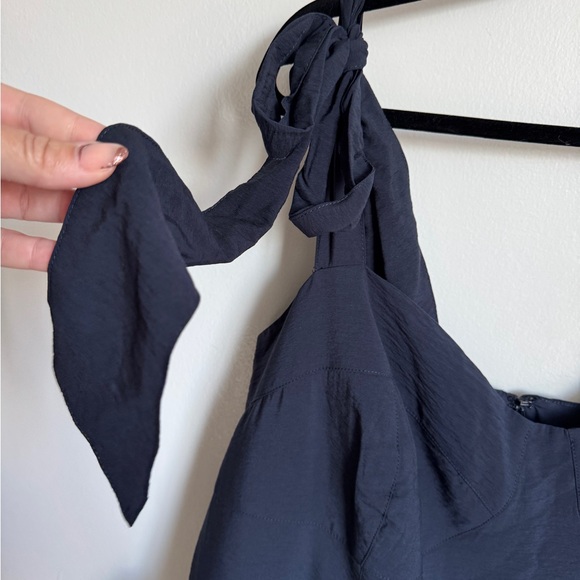 City Chic Tiered Navy Dress Size 22 - Picture 7 of 10